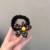 Nova Faixa de Cabelo Floral de Tecido para Meninas, Corda de Cabelo Doce e Versátil para Rabo de Cavalo, Elástico de Cabelo com Flor, Feminina de Alta Qualidade