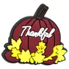 Accesorios de Cuentas Temáticos de Acción de Gracias de Otoño Forma de Ardilla Bellota Espantapájaros Cuentas de Goma Suave Accesorios de Decoración para Bolígrafos DIY