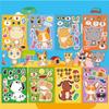 Adesivos de presente de festa infantil Animal marinho DIY Quebra-cabeça para pais e filhos Emoji Adesivos de mudança de rosto Adesivos de desenho animado