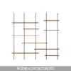 Estantería de Madera Maciza de Múltiples Niveles para Sala de Estar Minimalista Moderna con Columna de Diseño Estilo Vintage Estantería de Exhibición de Piso a Techo