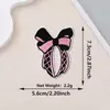 Patches bordados estilo punk de venda quente transfronteiriços com flores vintage, caveiras e laços, apliques decorativos para roupas com adesivo termocolante