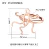 Anillo de plata esterlina S925 soporte vacío femenino oro de 18K diy cera de abeja ámbar turquesa valiente soporte vacío con forma soporte para anillo
