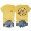 Assistente Social Compassivo Amazon Site Independente Moda Casual Feminina Camiseta de Gola Redonda Manga Curta