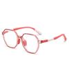 Nuevas gafas con filtro de luz azul para niños, hombres y mujeres, lente plana TR90, gafas para estudiantes, polígono, fabricantes al por mayor 5294