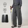 Calças Casuais Resistentes à Água para Homens para Uso Externo, Temporada de Primavera, Corte Amplo, Calças Cargo Paraquedista com Bolsos Laterais, Calças Esportivas Funcionais