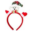 Pasador de Navidad Diadema de Navidad Hebilla de Cabeza de Oso de Dibujos Animados Diadema de Papá Noel Adorno para el Cabello de Muñeco de Nieve Niños Adultos Venta al por Mayor