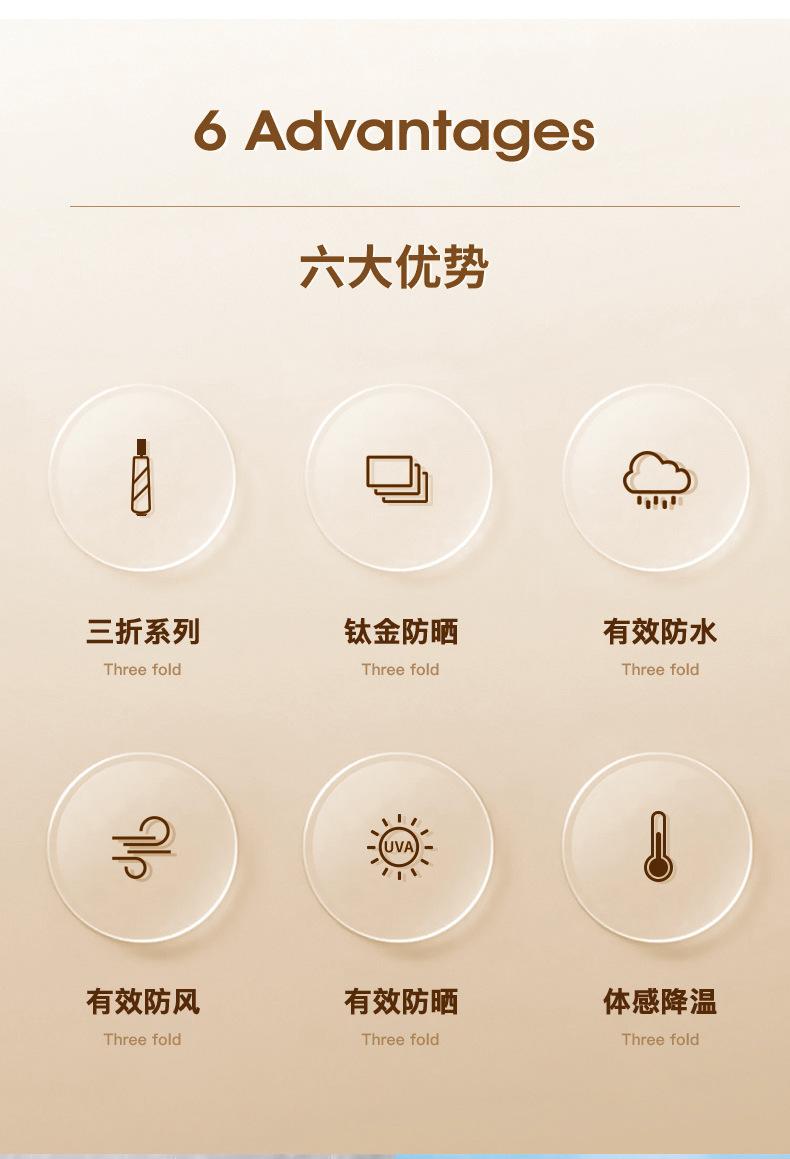 金胶防晒伞
