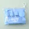 Conjunto de Frascos Dosadores de Viagem 30ml Portátil Cosmético Loção Perfume Dosador Frasco Vazio Conjunto de 6 Peças para Viagens de Negócios