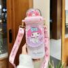 Termo Infantil Kuromi para Niñas Estudiantes de Primaria Sanrio Acero Inoxidable 316 Taza Doble para Beber