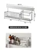 Declaración de Estilo de Vida: Estante de Almacenamiento para Baño de Acero Inoxidable, Cesta Colgante para Baño, No Requiere Taladro, Almacenamiento Montado en Pared para Lavabos y Fregaderos