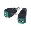 Cable conector de alimentación para cámara de vigilancia, conector macho y hembra DC directo de fábrica, sin soldadura, poste de cable, enchufe de conversión verde de 12V