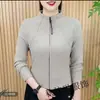 Sudadera con cremallera para mujer, moderna y versátil, cárdigan grueso de forro polar de doble cara, de manga larga, juvenil y elegante, top cálido para invierno