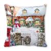 Feliz Navidad Feliz Navidad terciopelo piel de durazno encriptado decoración para el hogar cojín de sofá almohada ZT402