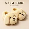 Novas Pantufas de Algodão de Inverno 2026 para Meninos e Meninas, Quentes e Peludas, Sapatos de Casa Pai-Filho com Calcanhar Coberto