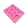 Vários Moldes de Silicone Folha de Azevinho Folha de Floresta Moldes de Silicone para Chocolate Fondant Moldes para Decoração de Bolo