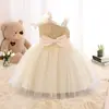 Vestido para Menina, Vestido de Passarela Princesa com Lantejoulas, Novo Estilo Saia de Tule Fofa para Bebê Menina, Vestido Infantil com Laço para Um Ano