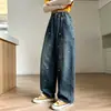 Roupas Infantis Meninas Roupas de Outono Calças 2026 Novo Estilo Crianças Médias e Grandes Estilo Primavera e Outono Jeans Celebridade da Internet Calças Longas de Outono para Meninas Tendência