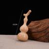 Mango de calabaza de madera de durazno Wenwan Portátil Tallado en madera Zodiac Año del Dragón Pieza de mango de calabaza tipo grifo