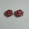 Dado Digital de Pontos de 20 Lados, Transparente de Cor Sólida, Padrão Pérola Rosa Cebola, Dado de 20 Lados, Dado Multilados para Jogo de Tabuleiro
