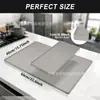 Alfombrilla de Silicona para Cafetera Dos en Uno Transfronteriza, Alfombrilla Creativa para Barra de Café, Antideslizante, Impermeable, Alfombrilla para Secar Encimeras de Cocina
