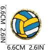 Adesivo de Tecido Bordado Grit Toalha de Basquete Patch Bordado Decoração de Bolsa Capítulo Bordado de Futebol Chenille Futebol