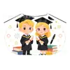 Disfraces Hechos a Medida de Fábrica para la Temporada de Graduación, Capas de Desempeño Estampadas, Disfraces de Sombrero de Licenciatura de Dibujos Animados, Capas