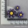 Pequeña flor de resina de camelia, accesorios para el cabello, horquillas, pegamento de crema de girasol, fundas para teléfono, accesorios al por mayor