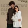 Nuevo Producto Primavera 2026 Oversize Tendencia Marca Cuello Redondo Camiseta de Manga Larga para Hombre Peso Pesado 385g Camiseta Básica de Manga Larga para Hombre
