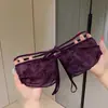 Calcinha Feminina de Renda Borboleta Puramente Sedutora, Alta Elasticidade, Transparente, Fundo Aberto, Tiras Finas, Design Vazado, Calcinha Triângulo de Alta Elasticidade Sem Costura para Mulheres