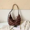 Bolso Informal de Lunares Estilo Coreano 2026 Otoño Diseño de Nicho Gran Capacidad para Viajes Diarios de Moda de Hombro Cruzado Bolso Dumpling para Mujer