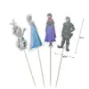 Decoración de Pastel Princesa Elsa Figuras Frozen Adornos Castillo Copo de Nieve Inserts Horneado Cumpleaños Niña Bebé