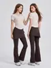 Traje de Yoga Calado Ju Yi Tang de Manga Corta para Mujer, Ajustado, Adelgazante, Top Deportivo para Correr, Entrenamiento, Pilates, Traje de Fitness