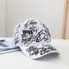 Gorra de Béisbol de Verano con Graffiti para Hombre, Gorra Hip-Hop Estampada Estilo Urbano Juvenil, Gorra Versátil Casual para Sombrear el Sol para Mujer