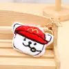 Lindo Perrito de Papas Fritas Colgante de Peluche Muñeco DIY Llavero Decoración para Bolsa de Zapatos Juguete Accesorio de Regalo Material