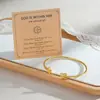 Pulsera Cruz Venta Caliente Acero Inoxidable Nicho Moda Simple Cruz Corazón Abierta Ajustable Regalo para Mujer