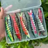 Caja de Fábrica Transfronteriza Source Caja de Pesca Dura para Peces Multi-Sección Señuelo de Pesca de Fondo de 8 Secciones Personalización