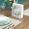 Porta Servilletas Cuadrado de Acrílico Transfronterizo para Restaurantes Occidentales, Dispensador de Servilletas de Papel para Mesa de Cafetería, Estante Transparente en Forma de U para Guardar Servilletas