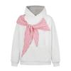 Sudadera con Capucha de Patchwork a Cuadros Estilo Americano de Moda para Hombres y Mujeres, Diseño Otoño e Invierno, Sudadera Versátil para Parejas