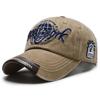 Gorra de béisbol de tela lavada para hombre, estilo coreano, con visera bordada, conector para el sol al aire libre, gorra informal de primavera y otoño