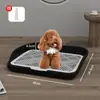 Inodoro para perros extragrande con protección contra salpicaduras y soporte, lavable, urinario para perros estilo plano para uso doméstico, disponible para venta al por mayor