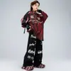 Roupas Infantis Modernas para Street Dance Conjunto de Moletom e Calça Estiloso e Descolado Hip-Hop Roupa para Apresentação de Dança Hip-Hop