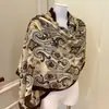 Bufanda Artística Estampada de Algodón y Lino Vintage 2026 Nuevo Otoño Temprano Bufanda Versátil de Nicho Protector Solar Chal para Aire Acondicionado Accesorio