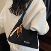 Bolsa Casual Casual de Grande Capacidade para Mulheres 2025 Nova Bolsa de Ombro Casual para Trabalho e Dia a Dia Bolsa Tote de Axila Bolsa de Ombro Retrô