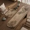 Nuevo Camino de Mesa Estilo Chino, Tapete para Té, Base de Té Inspirada en Zen, Toalla Absorbente de Secado Rápido para Taza de Té, Manteles Individuales, Tapete Protector para Encimera