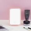Espejo de Belleza Plegable para Dormitorio, Habitación, Escritorio, Espejo Iluminado Recargable con Luces LED, Control Inteligente Táctil de Tres Colores
