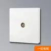 Núcleo Cerámico Socket de Cinco Agujeros Tipo de Socket 86 Hogareño Superficie Pintada Blanca Interruptor Simple Doble Control Panel de Interruptores LED