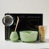 Conjunto de chá matcha transfronteiriço, conjunto de 7 peças, conjunto de 4 peças, tigela matcha com boca, chá japonês, fábrica de chá Bai Benli