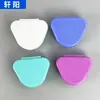 Caja para Dentaduras, Ajustador de Dientes, Caja de Almacenamiento para Retenedores, Caja Triangular Pequeña para Dientes, Caja Plástica Plana al por Mayor