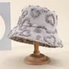 Chapéu de Pescador de Pelúcia Amor Best-Seller Transfronteiriço da Amazon Outono e Inverno Chapéu de Bacia Quente à Prova de Vento para Mulheres Chapéu Versátil da Moda