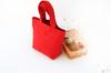 Z01 Bolsa Bento Lona Color Sólido Bolsa de Tela Pequeña Bolsa de Lona Portátil Lonchera Bolsa Cosmética Bolso de Mano Bolsa de Almacenamiento Bolsa Pequeña